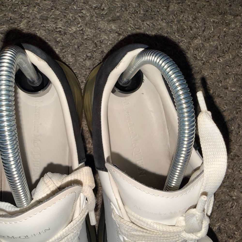 Alexander McQueen White and Black Athletic Shoes - Picture 5 of 11